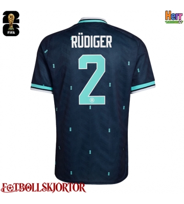 Tyskland Antonio Rudiger #2 Bortatröja VM 2026 Kortärmad